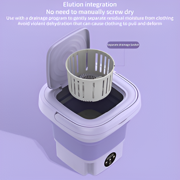 Portable Foldable Mini Top Loading Washing Machine with Spinner and Dryer for Baby Clothes, Semi Automatic Bucket Washer with Modes for Home, Travel
