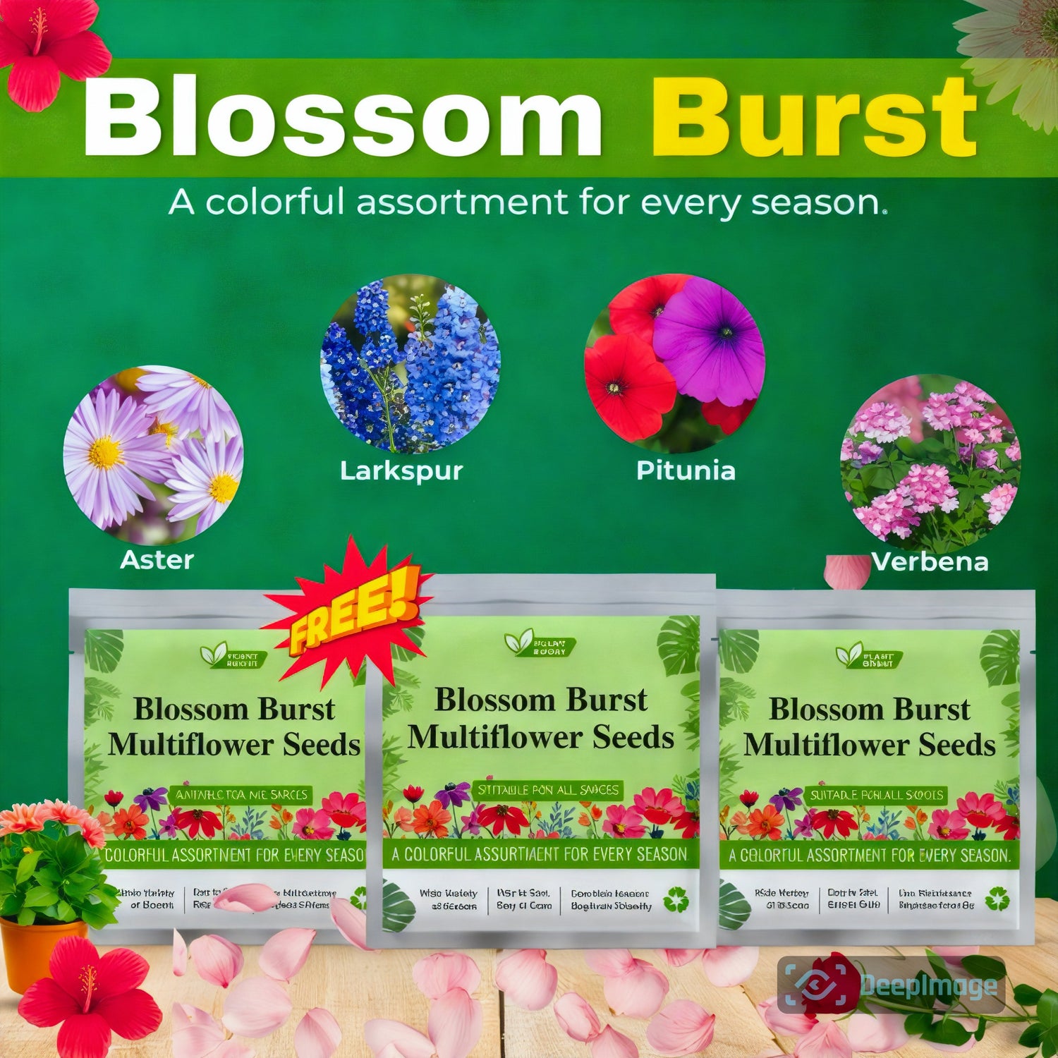 Blossom Burst Multiflora Seeds -(Multiple Flower Seeds)
